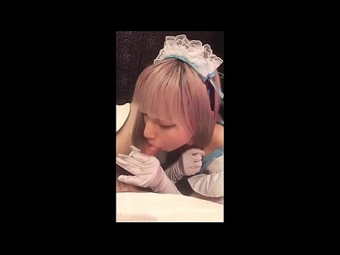 ❤️ Japanese Idol [mayuka], Frânsk faam kostúm, diel 1, blowjob en jerk off mei lotion ❤️ Moaie porno by wy